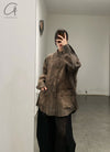 MUTEDANCE tussah silk crew neck jacket MD24SS176 PM134